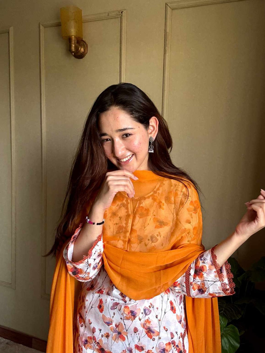 3 Piece - Lawn Printed Stitched Dress -52