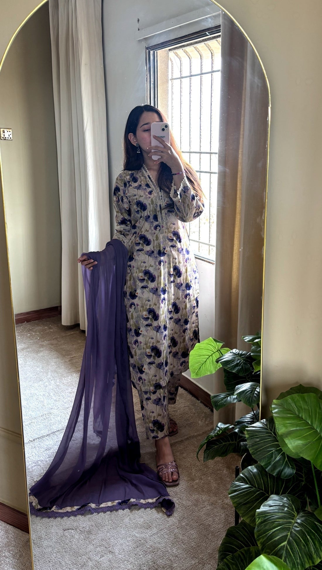 3 Piece - Lawn Printed Stitched Dress - 53
